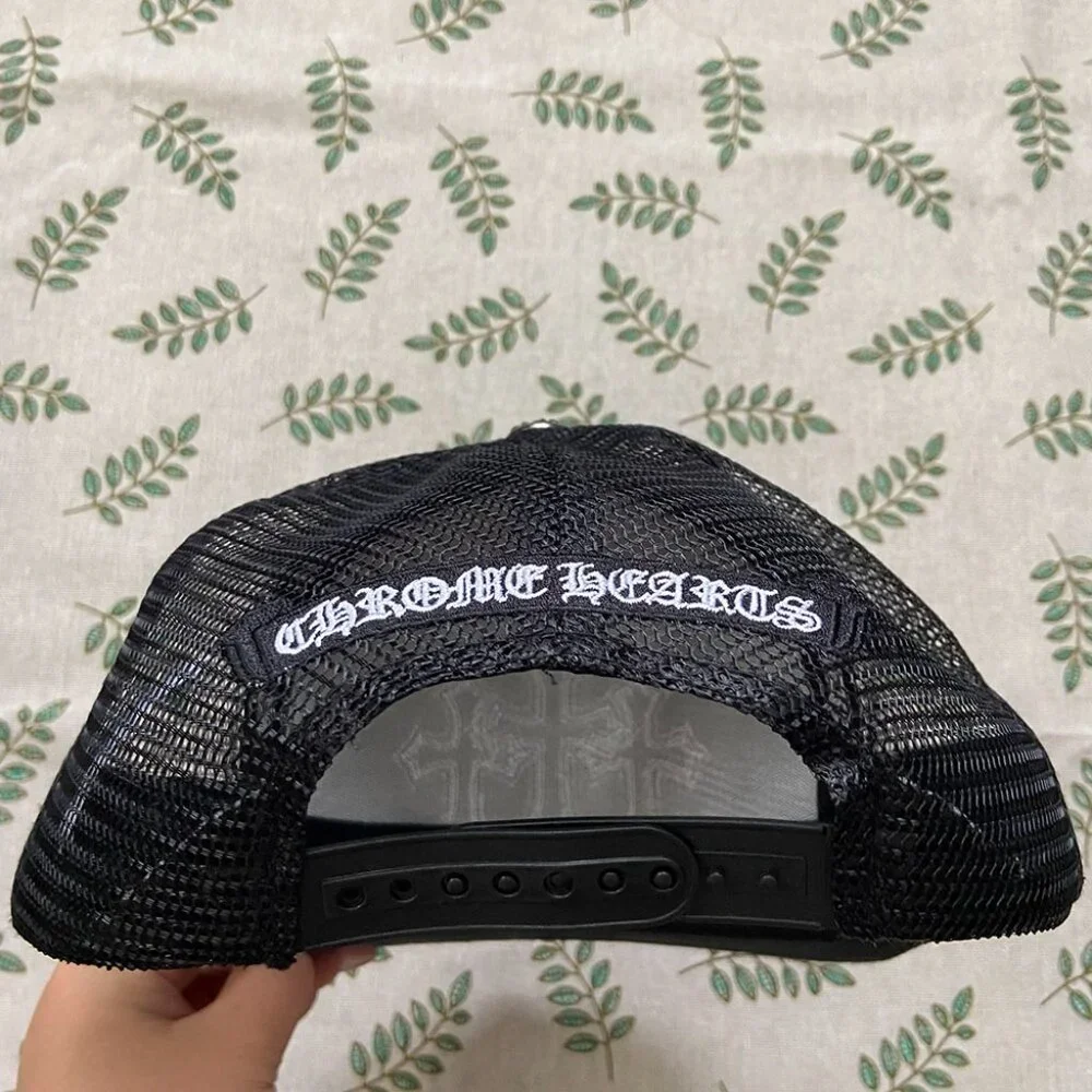 Chrome Hearts White Three Cross Trucker Baseball Cap - Picture 6 of 6